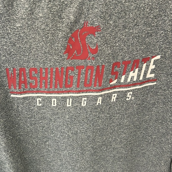 Champion WSU Washington State University Cougars Long Sleeve Grey Tee Medium - Picture 3 of 5
